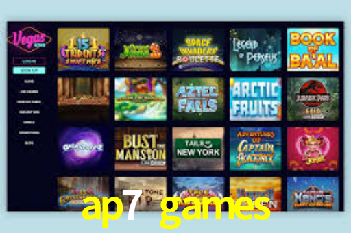 Interface do App ap7 games